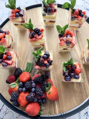 Mixed Berry Shortcake Trifles