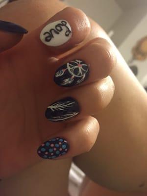 Nextgen nail with design ( no sticker)