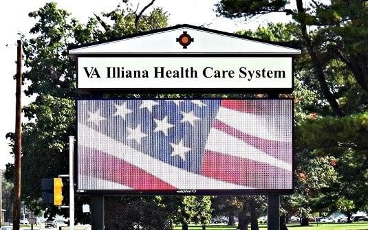 Electronic Message Center install done for VA Illiana Health Care System.