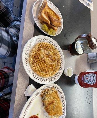 Pecan Waffle hash browns