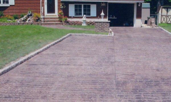 Stamped Concrete Driveway