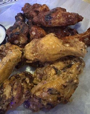 Jumbo wings with great flavors