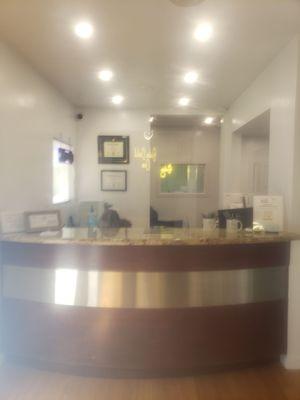 The front desk