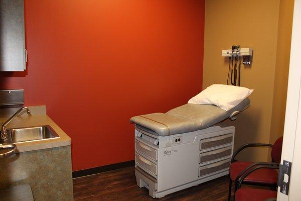 All exam rooms are fully equipped and waiting for you.