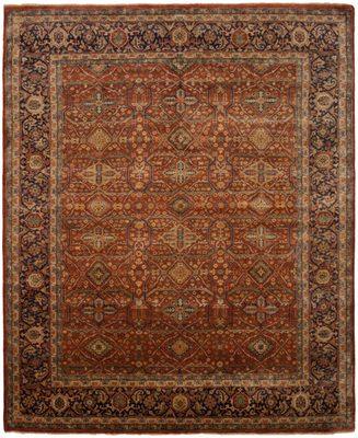 Genuine Hand-Knotted Wool Pile Rug