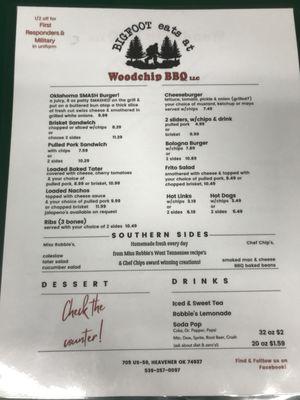 Front menu