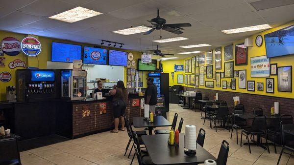 Plenty of TVs to keep you occupied while you wait for the best pizza ever!