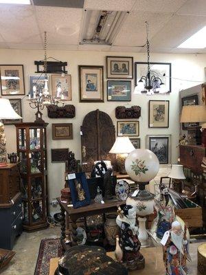 A nice booth with Asian antiques. Pricing is fair for most things but some are high