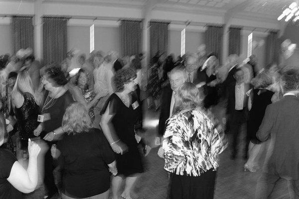 This picture is blurry because we were dancing so hard & having fun!  That's the class of 68-69!  Always up for fun!