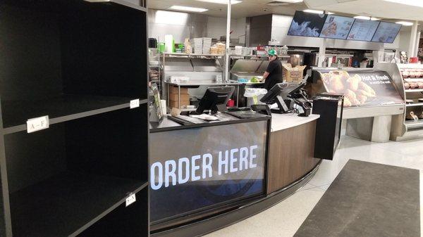 Order at the counter