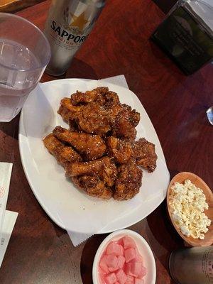 Spicy soy garlic fried chicken