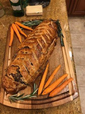 Beef Wellington for an intimate Chef Dinner