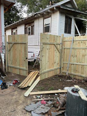 Gate fence wood