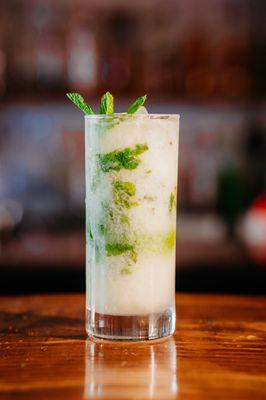 Mojitos muddled with fresh mint