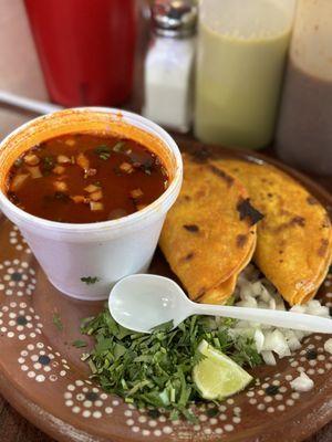 Birria and quesataco