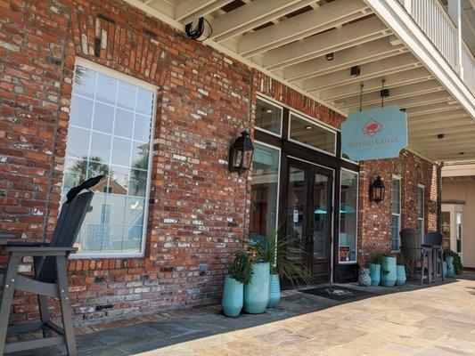 Back entrance to the restaurant