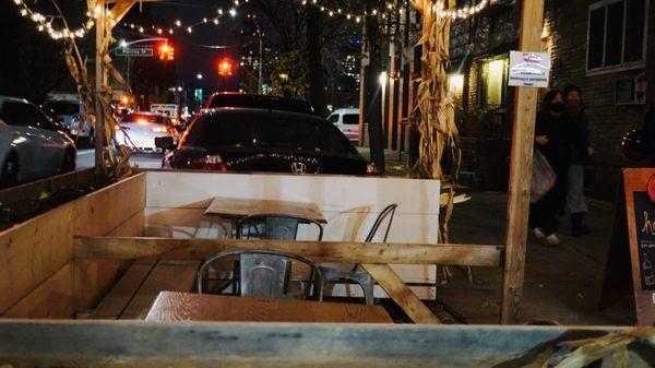 Outdoor seating