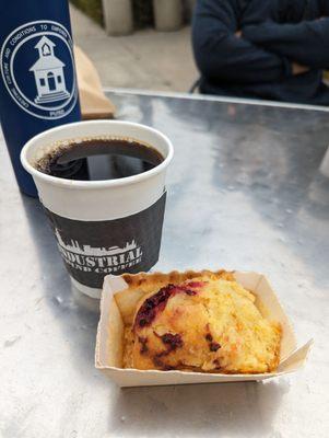 Lemon raspberry pastry and pour over