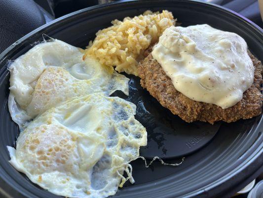 Grandpa's Country Fried Steak Breakfast