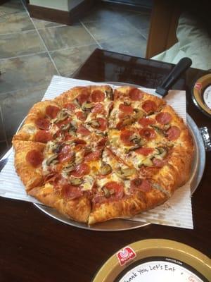 Pepperoni & mushroom.