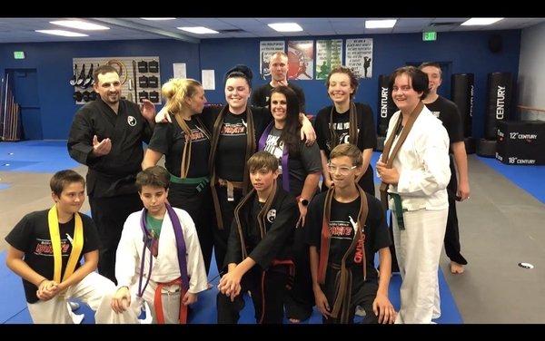 Belt promotion with my class