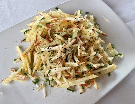 Matchstick apple salad