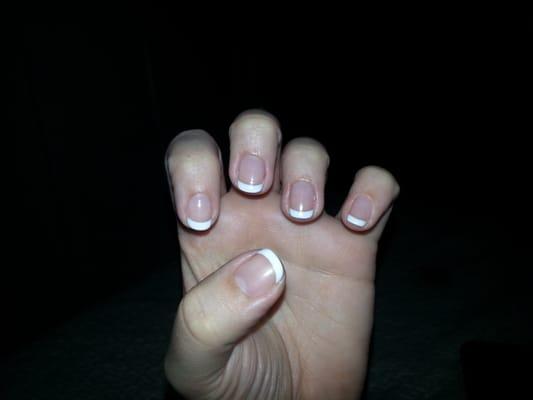 perfect french gel manicure!