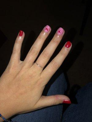 Valentine's Day design nails