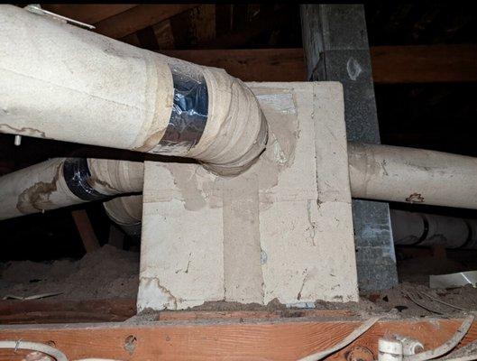 HVAC Ducting Insulation may contain asbestos. Give us a call to schedule  your inspection today!