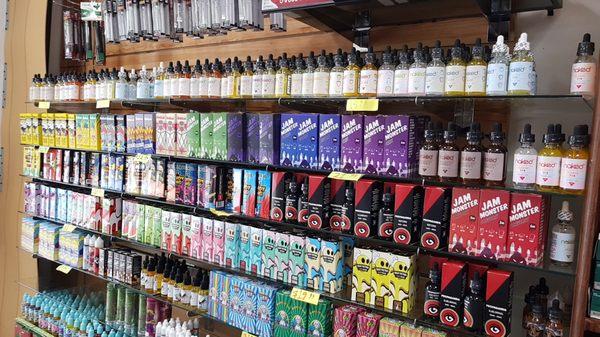 E liquid and vape section