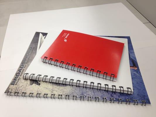 Spiral bound notebooks and planners