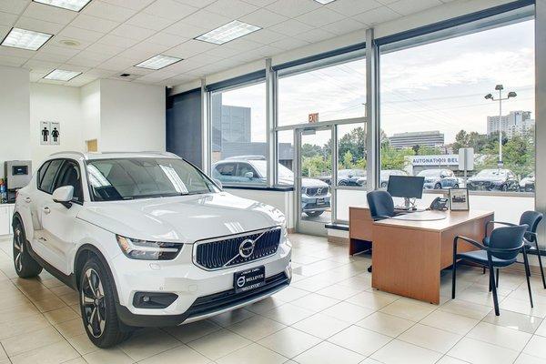 The showroom at Volvo Cars Bellevue