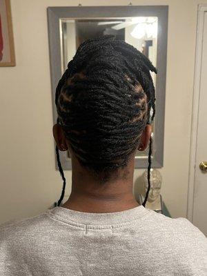 Retwist and style by Michelle at I Am Me Barbershop- Hackensack NJ