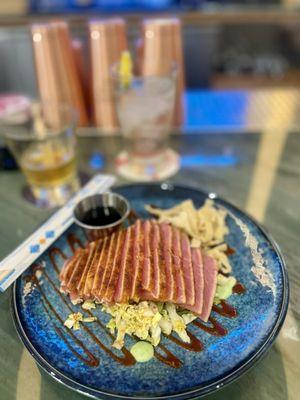 seared cajun ahi appetizer