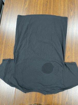 Oil stain on a $3 tshirt