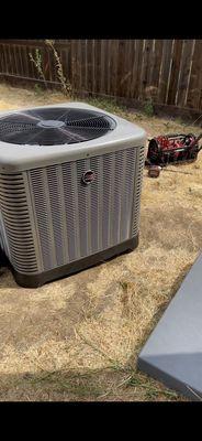 Here's our new Ruud 3 ton 16 seer AC unit