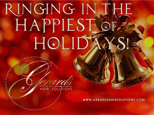 Happy Holidays from Gerard's Hair Solutions!