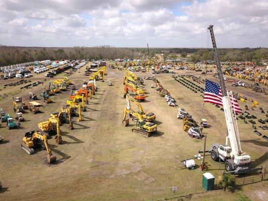 Jeff Martin Auctioneers' permanent Florida location at 5000 Oren Brown Rd, Kissimmee, FL - Heavy Equipment Auctions each February