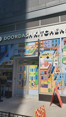 Door Dash mural.