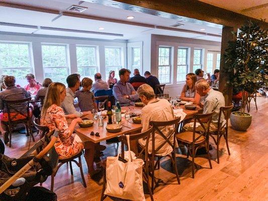 Guests eating at Woods