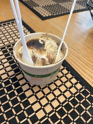 "Secret S'mores" with Vietnamese Coffee Ice Cream instead of Secret Breakfast Ice Cream