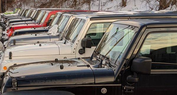 We carry the largest selection of Jeep Wranglers in all of Rochester!