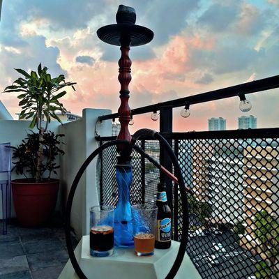 Create your own "Balcony" hookah lounge and throw a hookah party with your friends right at your place.