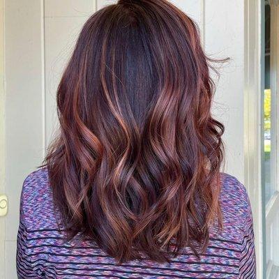 Stunning Auburn Balayage