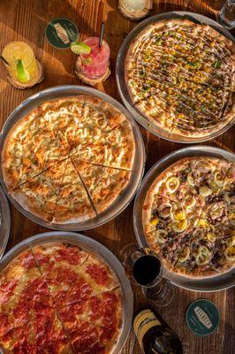 Delucca Gaucho Pizza & Wine,  pizza assortment vertical