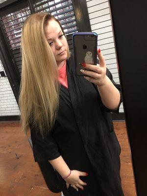 Horrible " balayage " from bright salon .