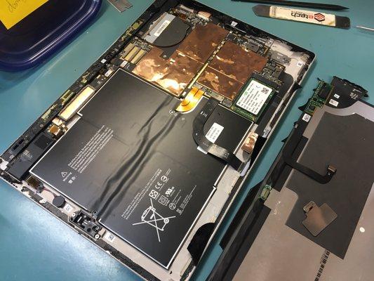 Microsoft Surface Pro 3 in for a screen and display replacement