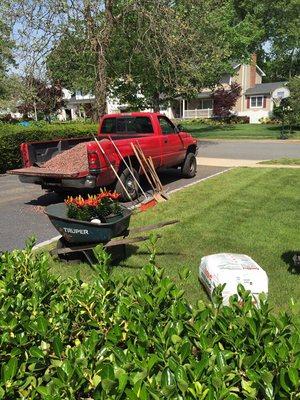 Landscape project in Commack