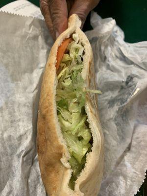 Falafel sandwich