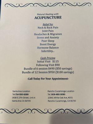 Acupuncture helps so many conditions ~